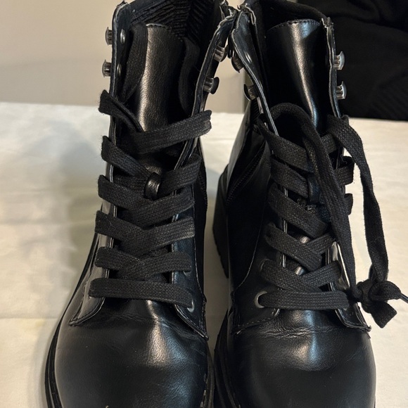 Indigo Shoes - Indigo Black Women's Combat Boots